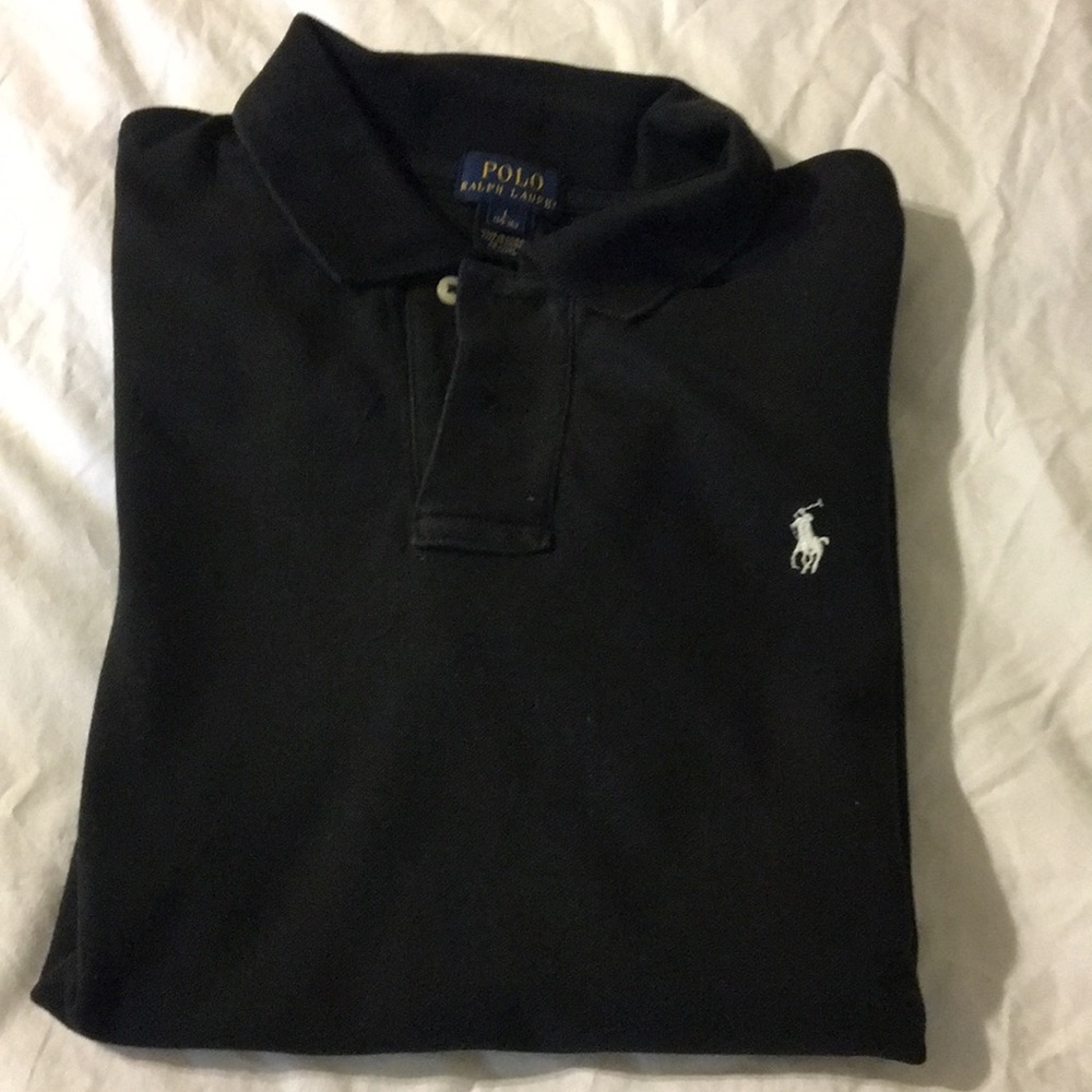 Boy POLO Shirt. Black color Size L(14-16).